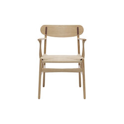 CH26 Dining Chair, oiled oak/oiled walnut/natural, Carl Hansen & S&oslash;n