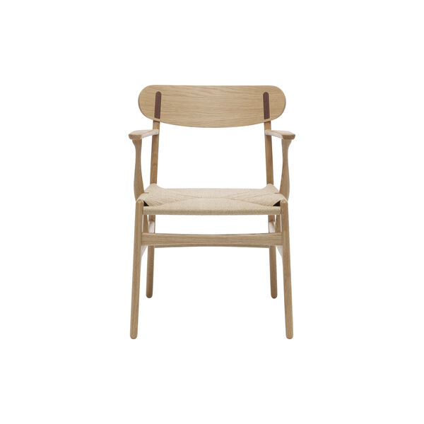 CH26 Dining Chair, oiled oak/oiled walnut/natural, Carl Hansen & S&oslash;n