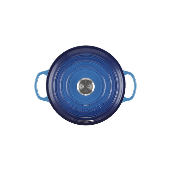 Signature round cast iron pot &Oslash; 20 cm, azure blue, Le Creuset