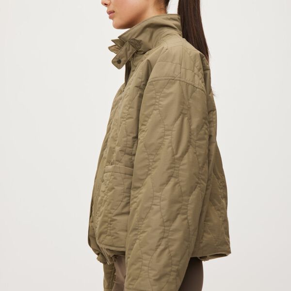 Quilted Jacket Field, dust green, Rethinkit