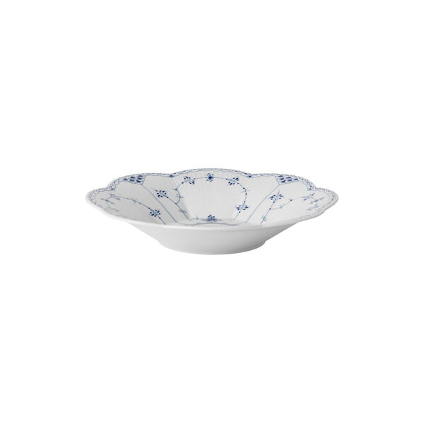 Blue Fluted Half Lace Petal Bowl, Royal Copenhagen