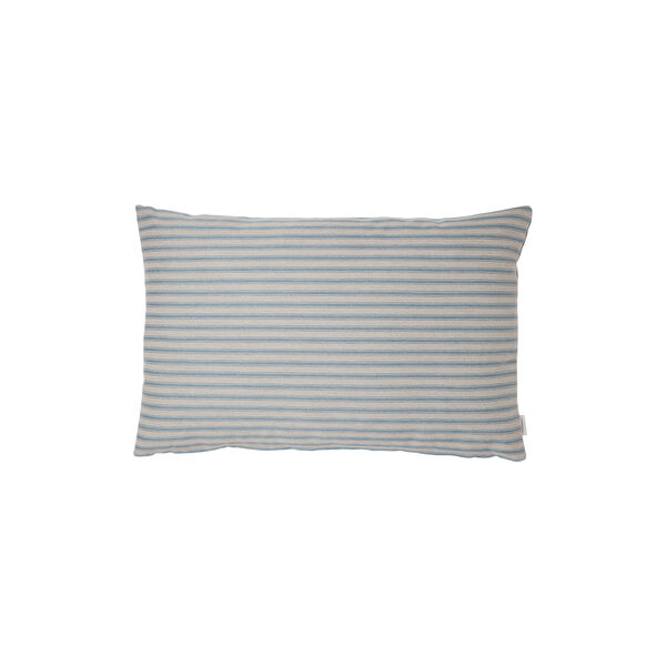 Outdoor Fine Stripe Cushion, blue Outdoor Fine Stripe Cushion, blue, Compliments