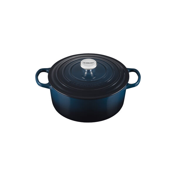 Signature round cast iron pot &Oslash; 26 cm, nuit, Le Creuset