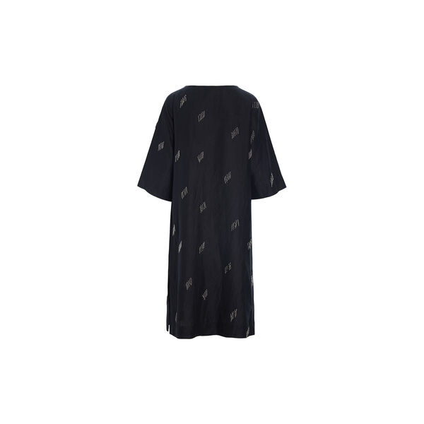Airy linen beaded dress, black, BITTE KAI RAND