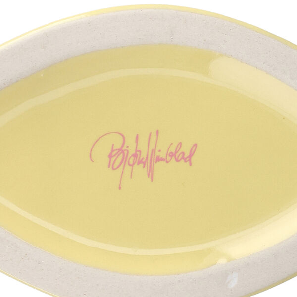 Nina Vase, yellow/pink, Bj&oslash;rn Wiinblad