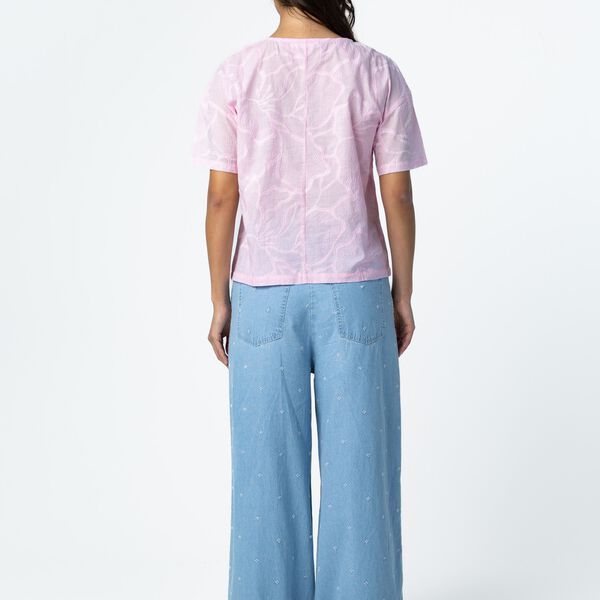 Top with embroidery, pale rose, Coster Copenhagen