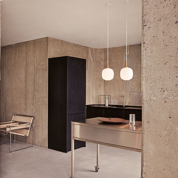 VL45 Radiohus Pendant, opal white VL45 Radiohus Pendant, opal white, Louis Poulsen