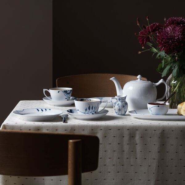 Blue Fluted Plain Cream Jug 8 cl, Royal Copenhagen