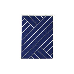 Rug VK-2, indigo/white, null