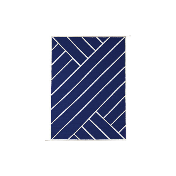 Rug VK-2, indigo/white, null