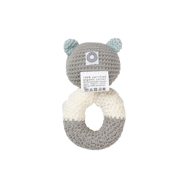 Oline Bear Rattle, white/grey/blue Oline Bear Rattle, white/grey/blue, Franck & Fischer