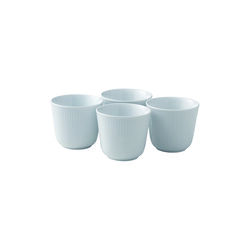 White Fluted Thermal Mug 26 cl, 4 pcs, Royal Copenhagen