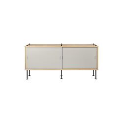 BM0253-5 Cabinet, oiled oak/grey/black, Carl Hansen & Søn