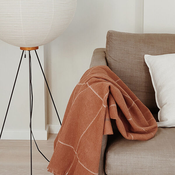 Square Throw, rusty red Square Throw, rusty red, ELVANG