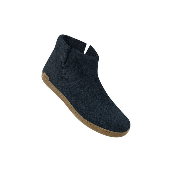 Felt Ankle Shoe, denim, Glerups