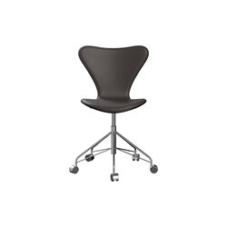 Series 7&trade; 3117 Front Upholstered Office Chair, Essential dark brown, Fritz Hansen