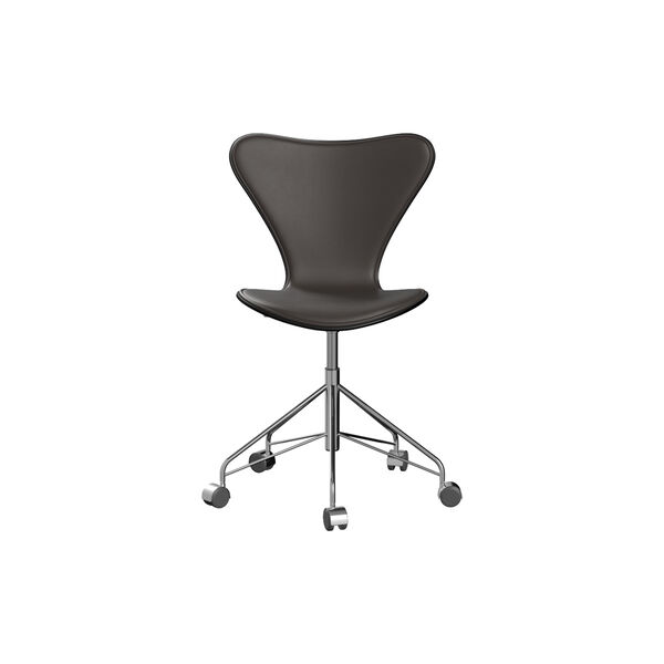 Series 7&trade; 3117 Front Upholstered Office Chair, Essential dark brown, Fritz Hansen