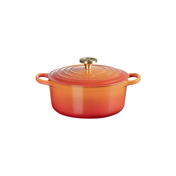 Round cast iron Anniversary round casserole &Oslash; 24 cm, flamme dor&eacute;e, Le Creuset