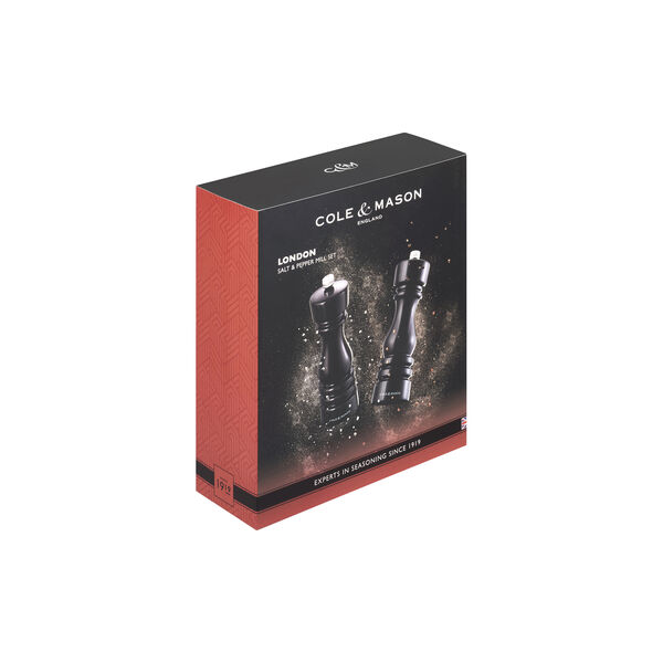 London Salt and pepper mill set, black, Cole & Mason
