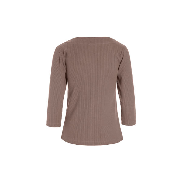Naibu rib blouse with 3/4 sleeve, deer, BITTE KAI RAND