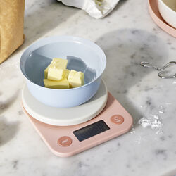 FOODIE kitchen scale, light rose, RIG-TIG