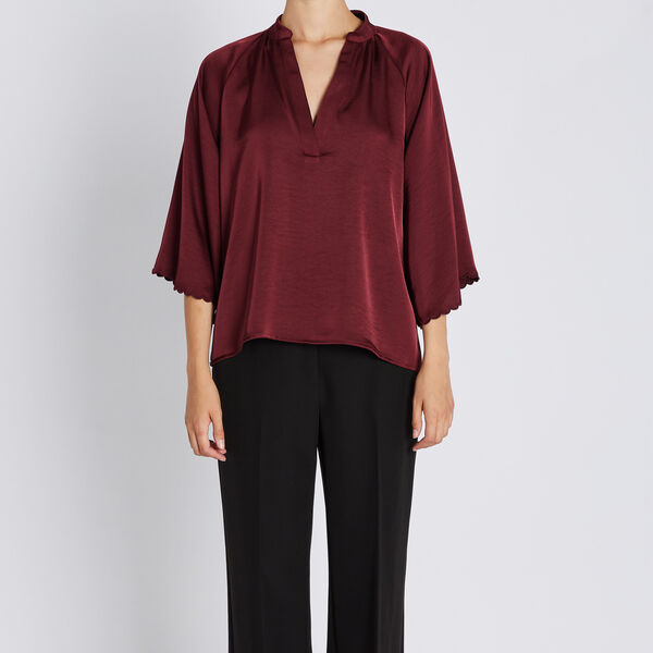 BeckiaBBWinny blouse, burgundy BeckiaBBWinny blouse, burgundy, Bruuns Bazaar