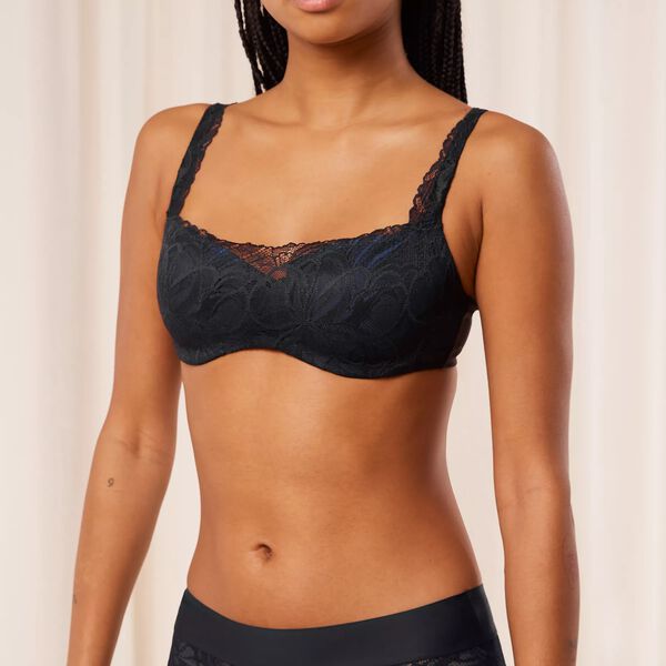 Body Make-Up Illusion Lace Balconette, black Body Make-Up Illusion Lace Balconette, black, Triumph