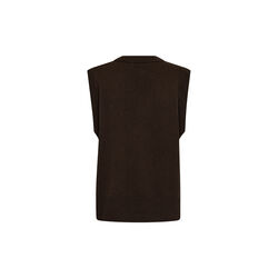 PD-Abby Vest Knit, black coffee, Pieszak