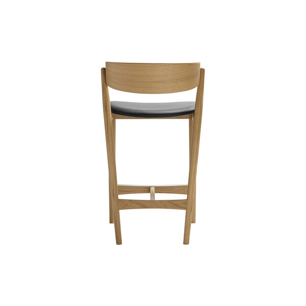 Sibast No 7 Bar Chair, white pigmented oak/black, Sibast Furniture