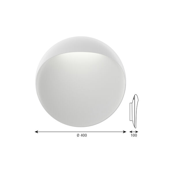 Flindt Wall Lamp L, white, Louis Poulsen