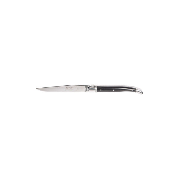 Steak Knife, black horn Steak Knife, black horn, Laguiole Tradition