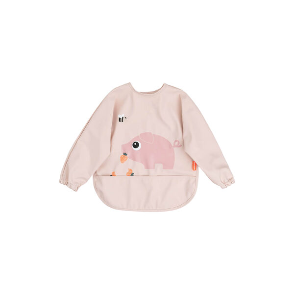 Tiny Farm Sleeved Pocket Bib, powder, Done by Deer