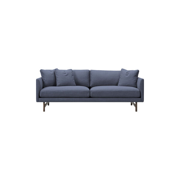 5552 Calmo 95 2-seater Sofa, dark blue/smoked oak, Fredericia Furniture
