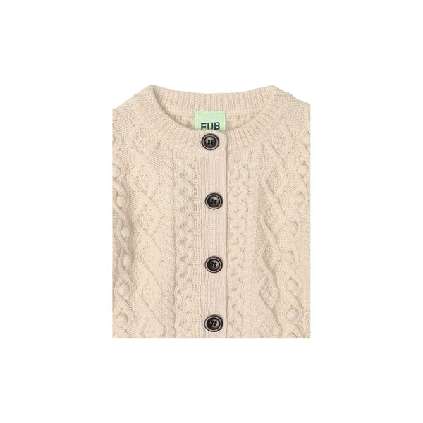Baby Aran Cardigan, ecru, FUB