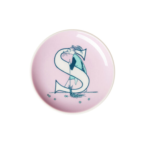Alphabet mini plate S, Moomin Arabia