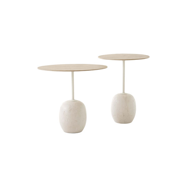 Lato Table LN9 Lounge Table, Crema Diva marble/oak Lato Table LN9 Lounge Table, Crema Diva marble/oak, &Tradition
