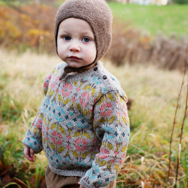 Baby Alpaca Pattern Sweater, multi, Serendipity