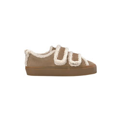Shearling Low Velcro, light beige, INUIKII