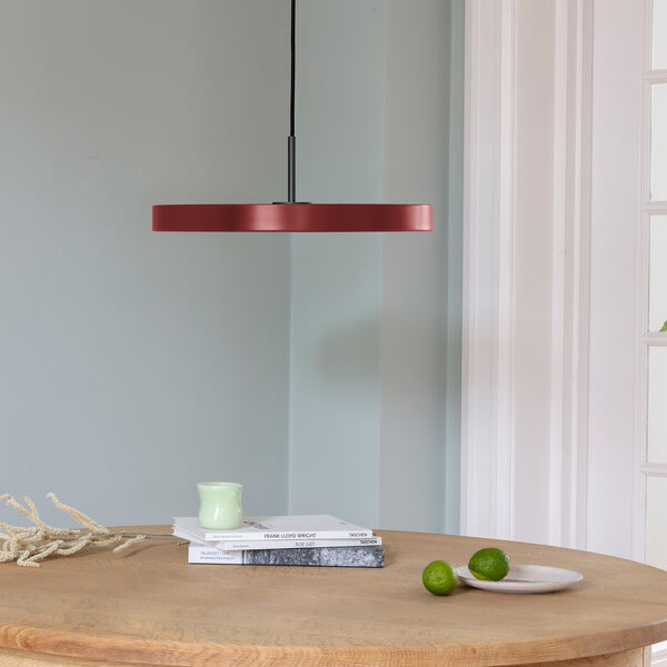 Asteria Plus Pendant, ruby red/black, UMAGE