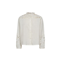 PD-Pina Yoke Mix Shirt, ecru, Pieszak