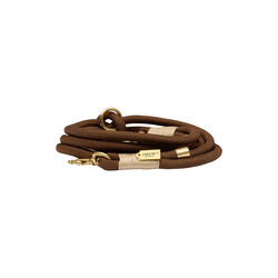 Adjustable and soft line standard, espresso brown, Drew's Dogwear