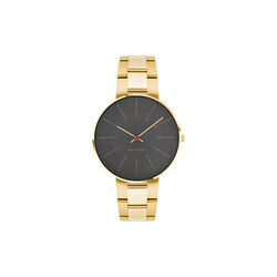 Bankers Wrist Watch, grey/gold, Arne Jacobsen Watches