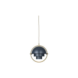 Multi-Lite Pendant, midnight blue/brass, GUBI