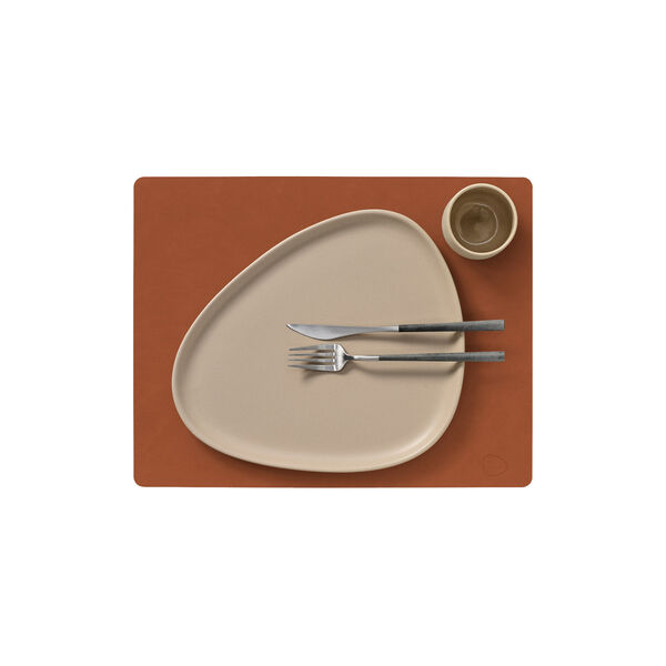Nupo table mat Square L, rust, LIND DNA