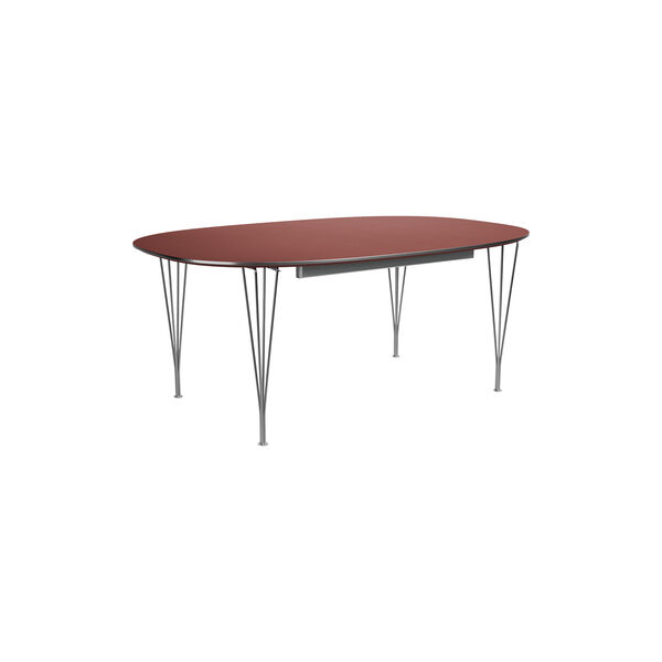 Superellipse&trade; | B619 | Extendable Dining Table | Rusty Red, Fritz Hansen