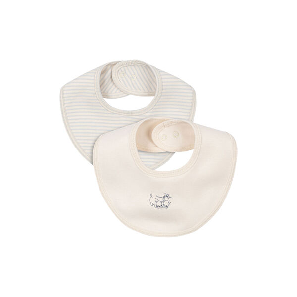 Fio Stripe 2-pack Bibs, blue mix Fio Stripe 2-pack Bibs, blue mix, Konges Sløjd