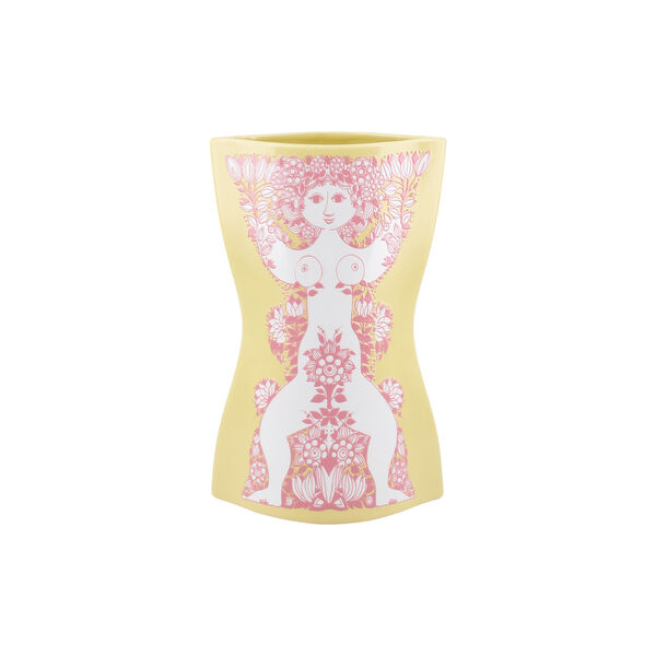 Nina Vase, yellow/pink, Bj&oslash;rn Wiinblad