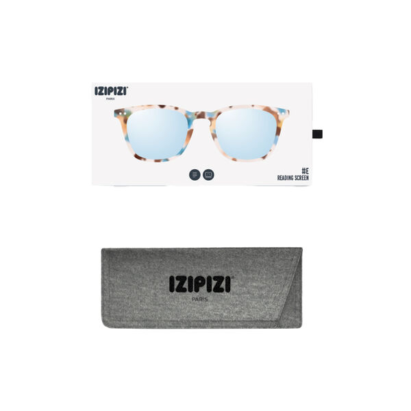 #E READING SCREEN Glasses, blue tortoise, IZIPIZI