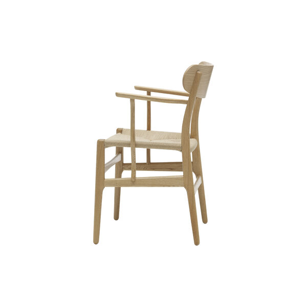 CH26 Dining Chair, oiled oak/oiled walnut/natural, Carl Hansen & S&oslash;n
