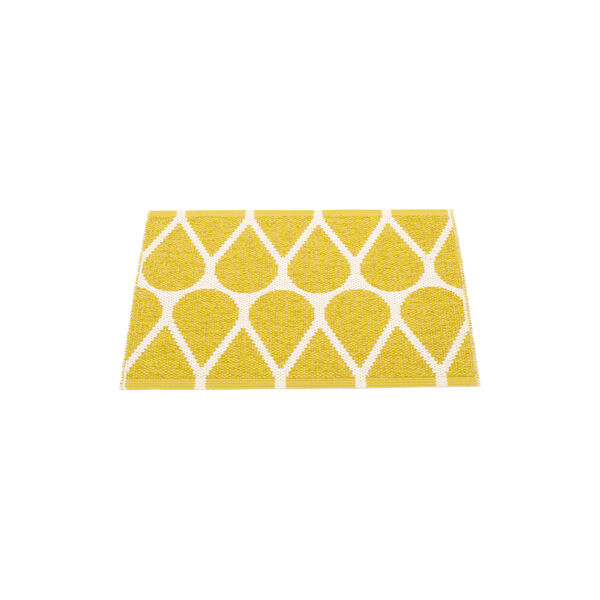 Otis Plastic Rug, mustard/vanilla, Pappelina